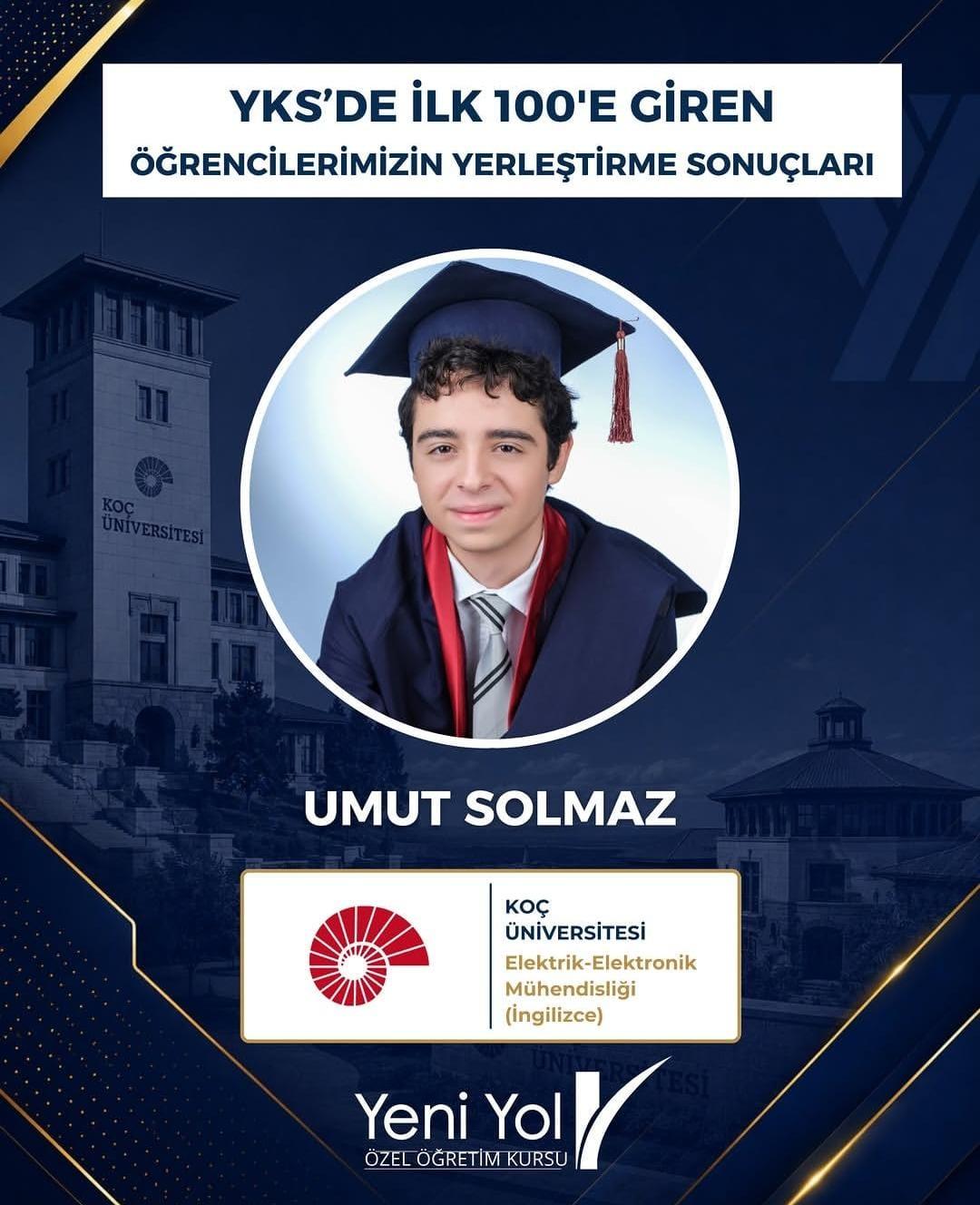 Umut Solmaz — Koç Üniversitesi Elektrik-Elektronik Mühendisliği